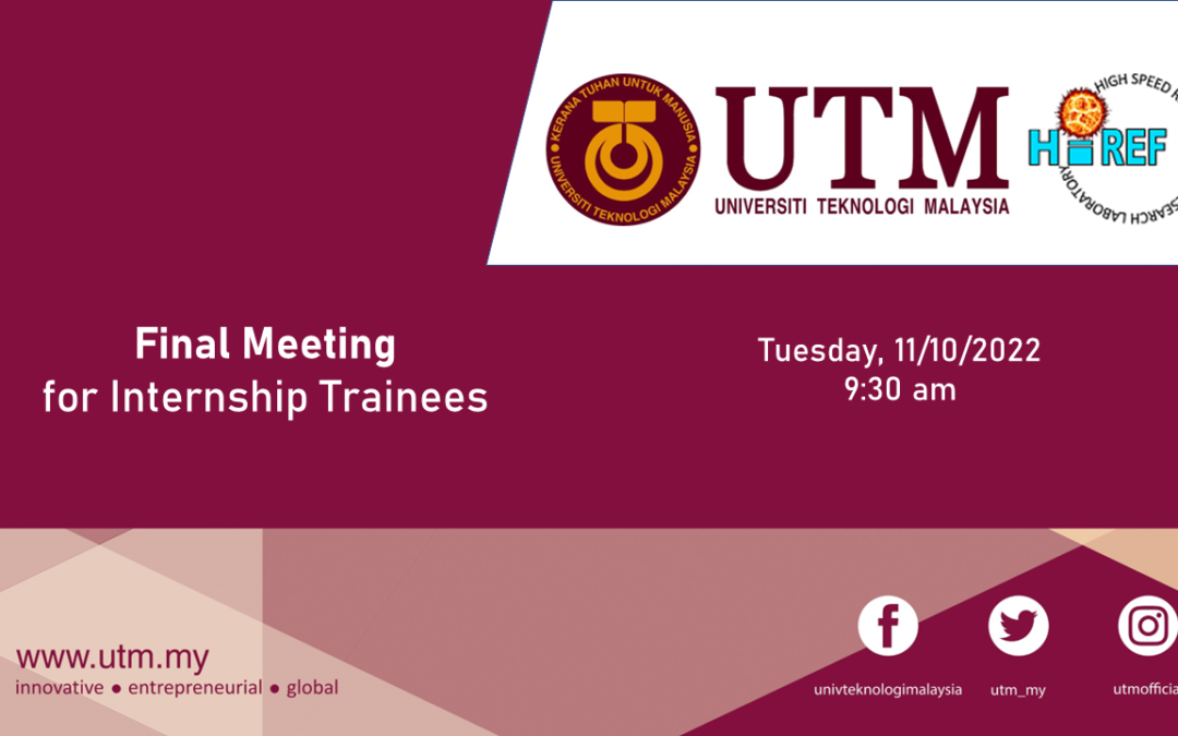 Final Meeting for Internship Trainees 2022