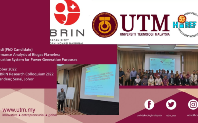 Mr. Kusnadi (PhD Candidate) presented at UTM-BRIN Colloquium, 3rd Oct 2022