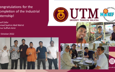 Congratulations for the Completion of Industrial Internship