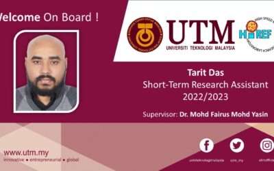 Welcome Tarit Das! Short-Term Research Assistant