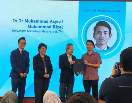 FKM RESEARCHER APPOINTED TO THE MEMBER OF THE YOUNG SCIENTIST NETWORK, ASM!