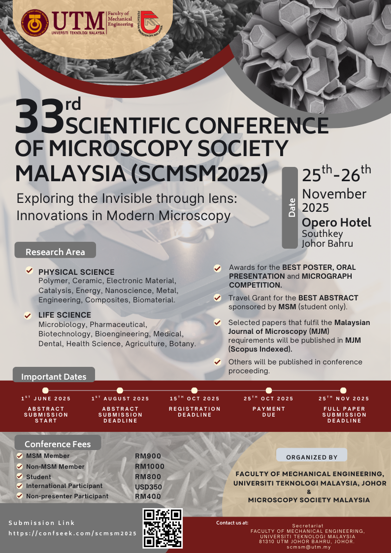 SCMSM Call For Papers Academic Research Poster