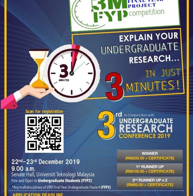 UTM 3 Minutes FYP competition
